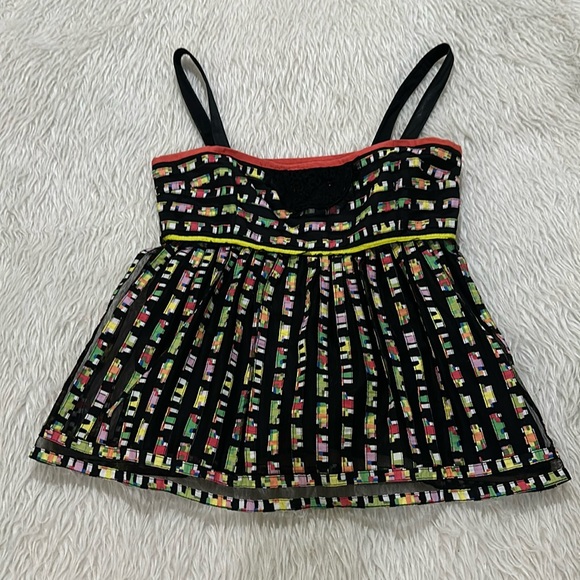 Cynthia Cynthia steffe multicolored summer top size 8 - Picture 1 of 8